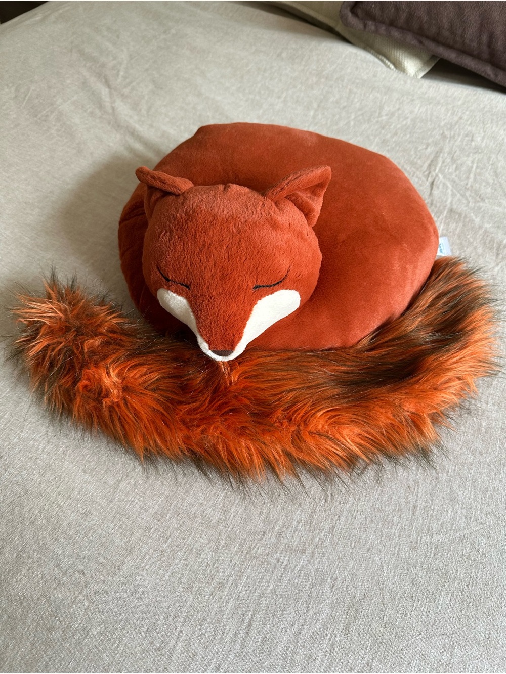 Jellycat Nestie Fox Plush Retired Rare Sleeping Fox Pillow Soft Stuffed Animals